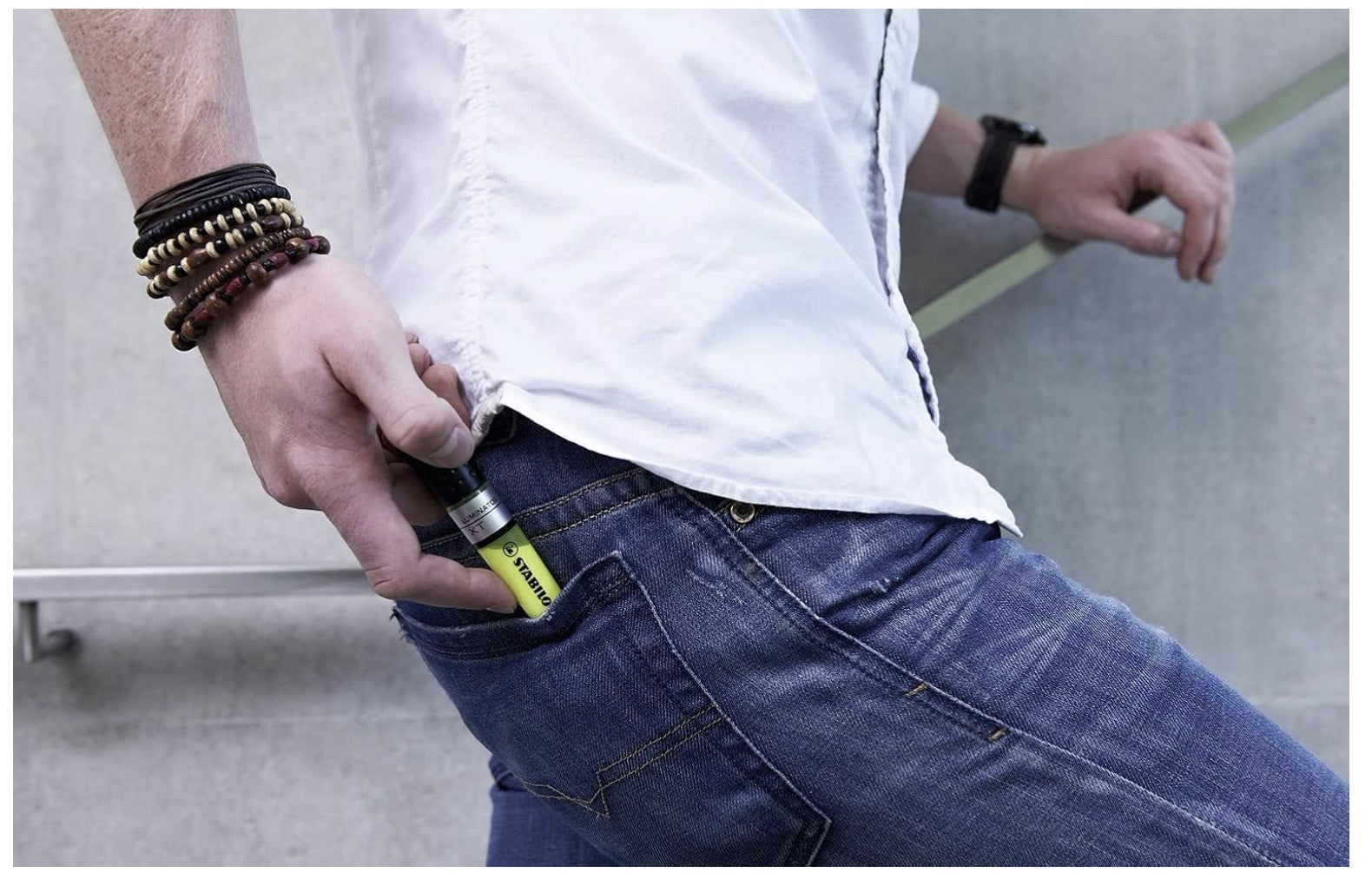 STABILO - Textmarker LUMINATOR 5er Pack orange leuchtstark langlebig nachfüllbar