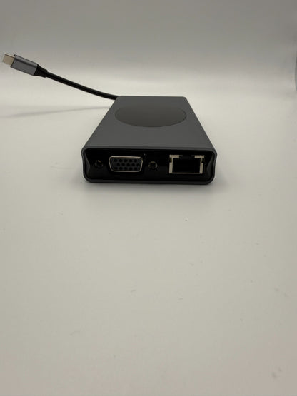 HUB Dongle 13in1 Docking Station USB C HDMI RJ45 PD100W SD VGA AUX MacBook