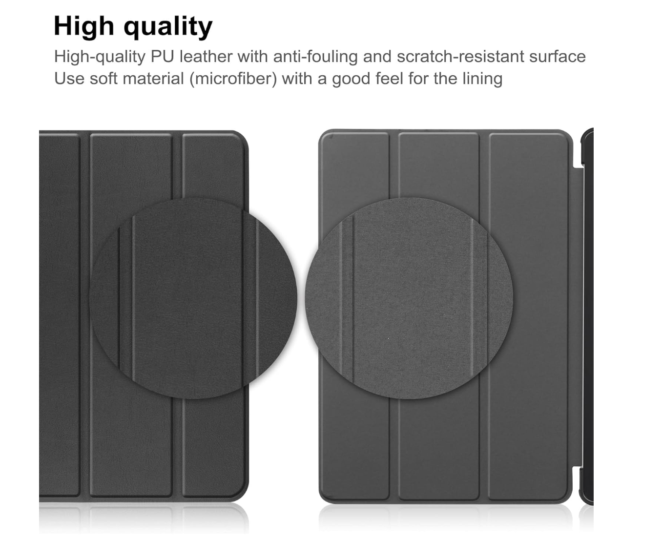 XunyLyee – Redmi Pad 10.61 Zoll Hülle Schwarz, Smart Case, Abdeckung, Stoßfest