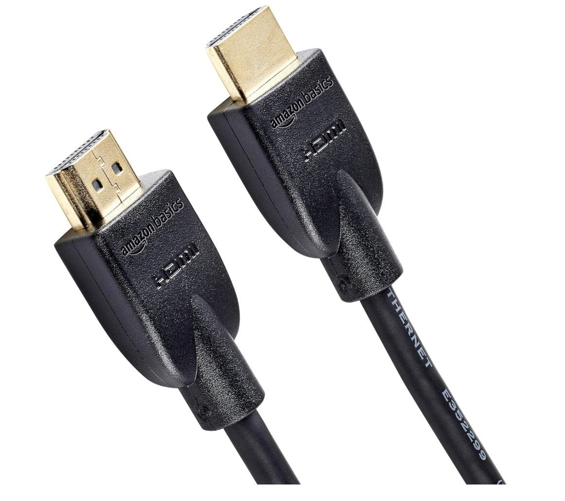 Amazon Basics – HDMI Kabel 1,8 m, 4K@60Hz, 18 Gbps, Ethernet, schwarz