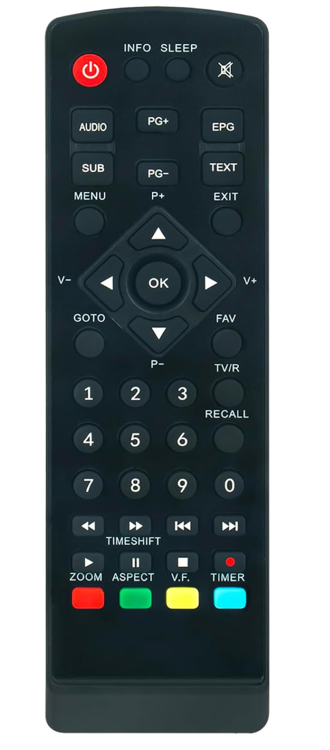 AULCMEET Fernbedienung Ersatz für Strong Receiver SRT82 STR8206 STR8209 STR8222