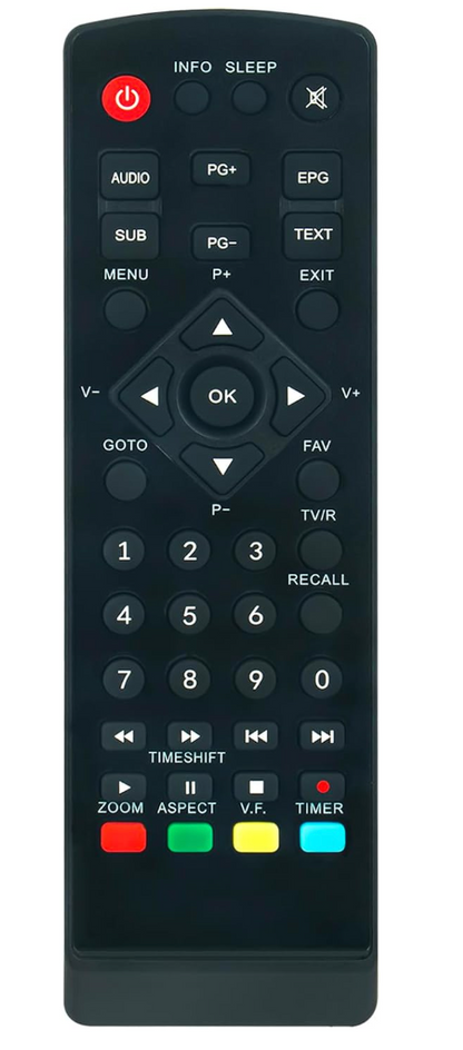 AULCMEET Fernbedienung Ersatz für Strong Receiver SRT82 STR8206 STR8209 STR8222