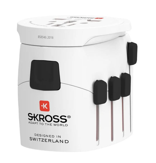 SKROSS – 1.103180 Reiseadapter Set, weltweit nutzbar, für über 250 Länder, 2 Stü