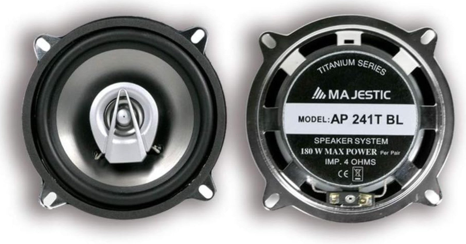 Majestic – AP 241T, 130 mm Autolautsprecher, 180W, 2-Wege, Paar – Klangpower