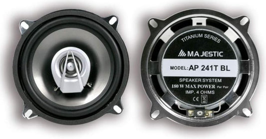 Majestic – AP 241T, 130 mm Autolautsprecher, 180W, 2-Wege, Paar – Klangpower