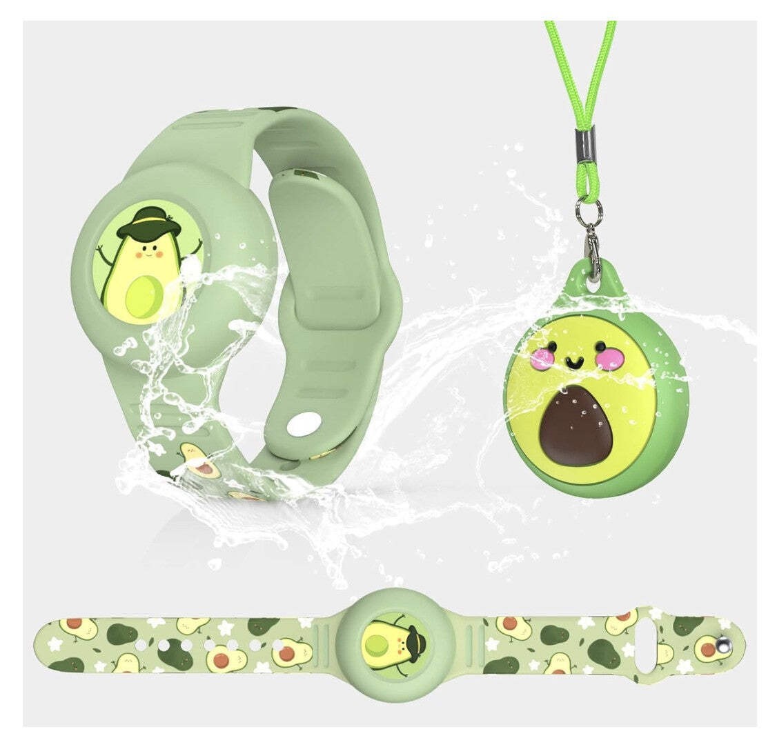 Generic – AirTag Kinderarmband Set GPS Schutz Silikon grün, wasserdicht, IP53