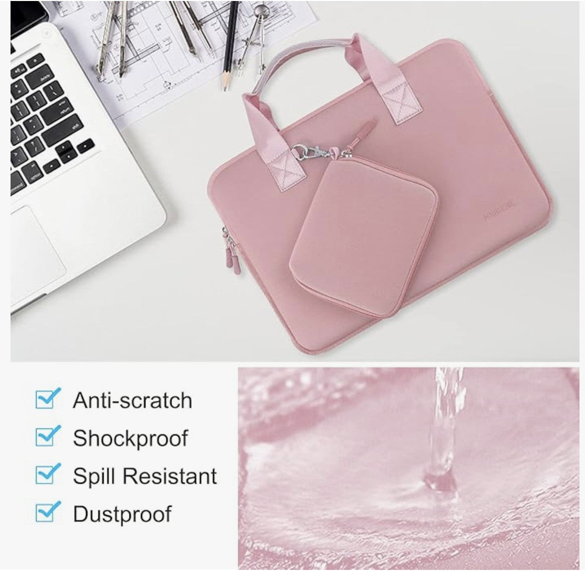 HSEOK – P02K01, Laptoptasche 13–13,3", wasserdicht, für MacBook Pro/Air, XPS