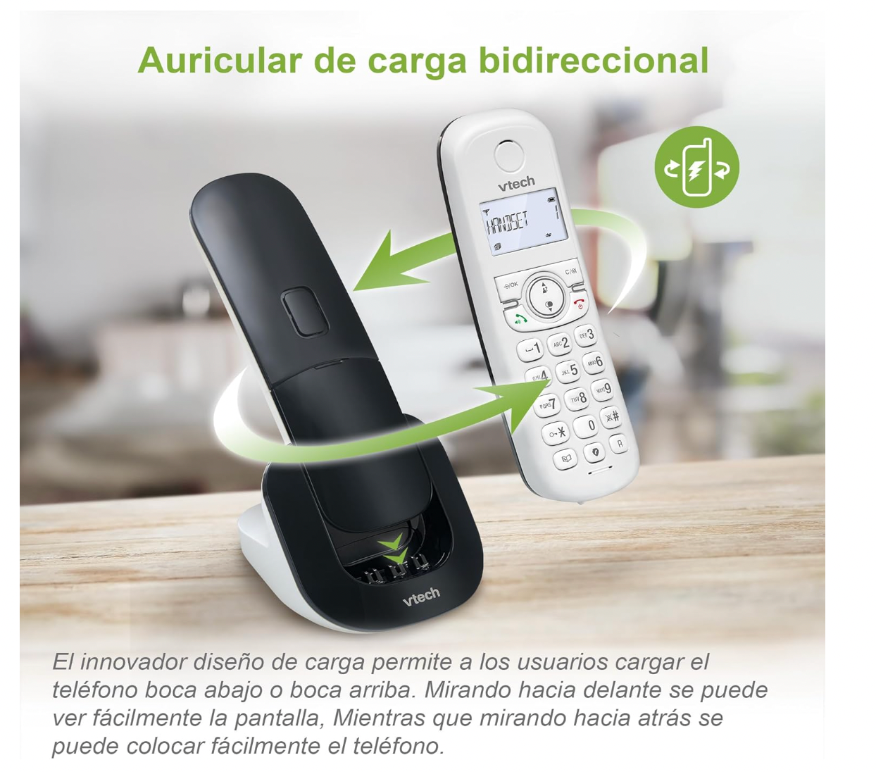 VTech CS1500 Telefon DECT, Festnetz, Senioren, Anruferkennung, Freisprechen