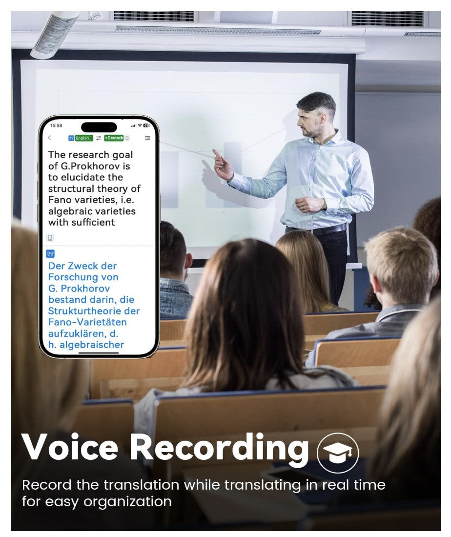 MONODEAL AI Übersetzer-Kopfhörer – Knochenschall – Bluetooth 5.3 – 134 Sprachen