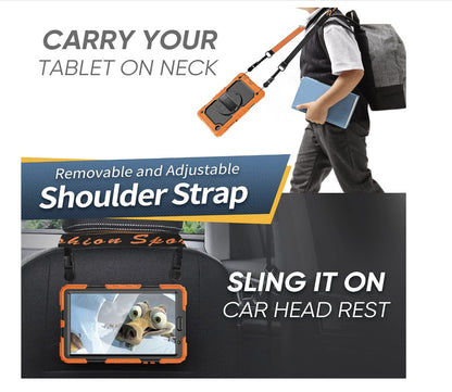 Timecity – Galaxy Tab A7 Lite T220 T225 Hülle Stoßfest drehbar Kinderschutz