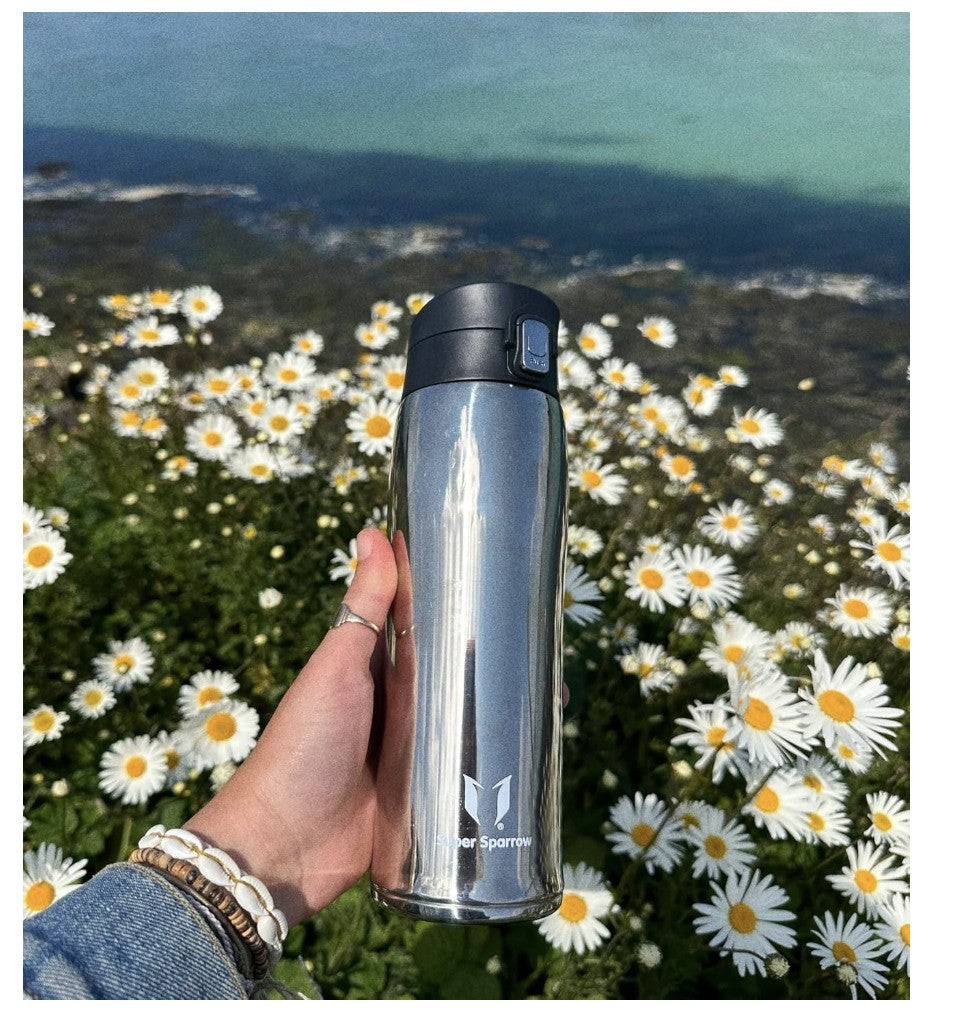 SuperSparrow Borraccia Termica 350ml Edelstahl Trinkflasche BPA Frei Dunkel Grün