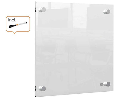 Nobo – Mini Lavagna, Whiteboard 30x30 cm, Acryl, Wandtafel, trocken abwischbar