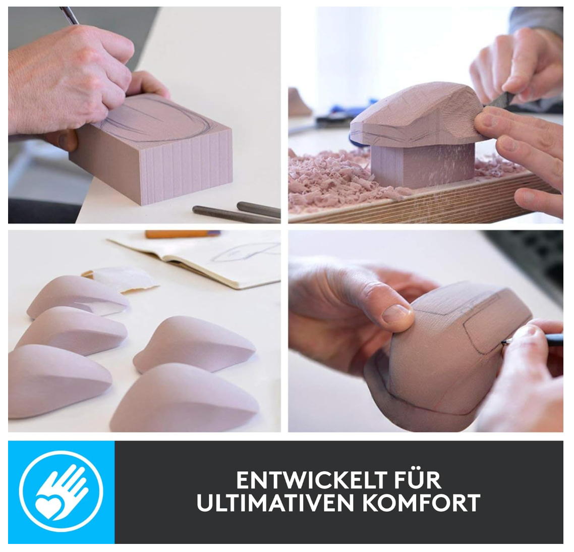 Logitech MX Master 2S Bluetooth Maus Kabellos Ergonomisch PC Mac Graphit