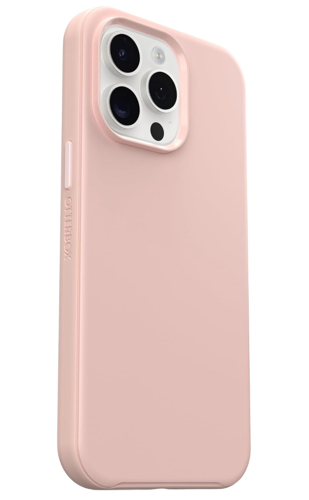 OtterBox – Symmetry iPhone 15 Pro Max MagSafe Hülle stoßfest dünn rosa Case