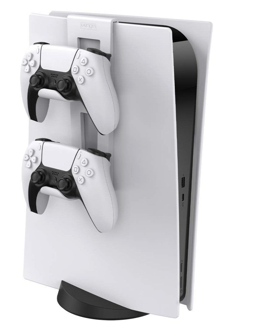 Venom– PS5 Controller Rack Halterung Wandhalter für DualSense Gamepads Weiß/Grau