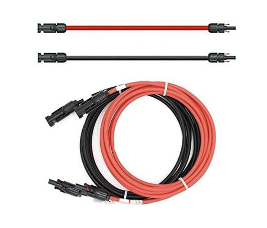 solartronics – Solarkabel 2x7m 4mm² MC4 kompatibel, Verlängerung, Rot/Schwarz