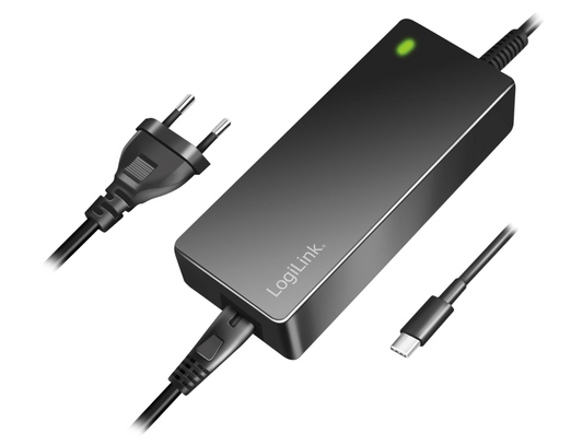 LogiLink PA0313 USB-C Netzteil 100W Notebook Ladegerät Universal Power Adapter