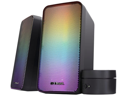 Trust – GXT 611 Wezz, PC Lautsprecher RGB, USB, 12W, 3,5mm, Volume Control