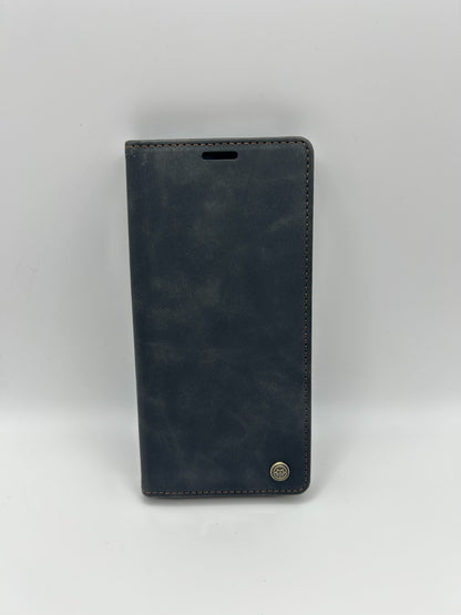 owlhold – Redmi Note 12 Pro 5G Hülle Flip Case Leder, Kartenfach, Ständer, Schwa