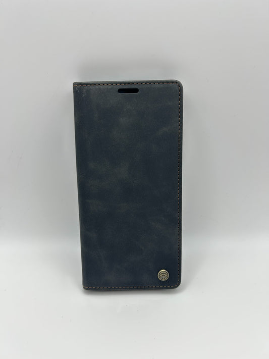 owlhold – Redmi Note 12 Pro 5G Hülle Flip Case Leder, Kartenfach, Ständer, Schwa