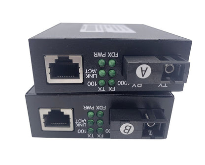 Elfcam – Gigabit Media Converter 1000M SC Monomode 20km RJ45 Ethernet