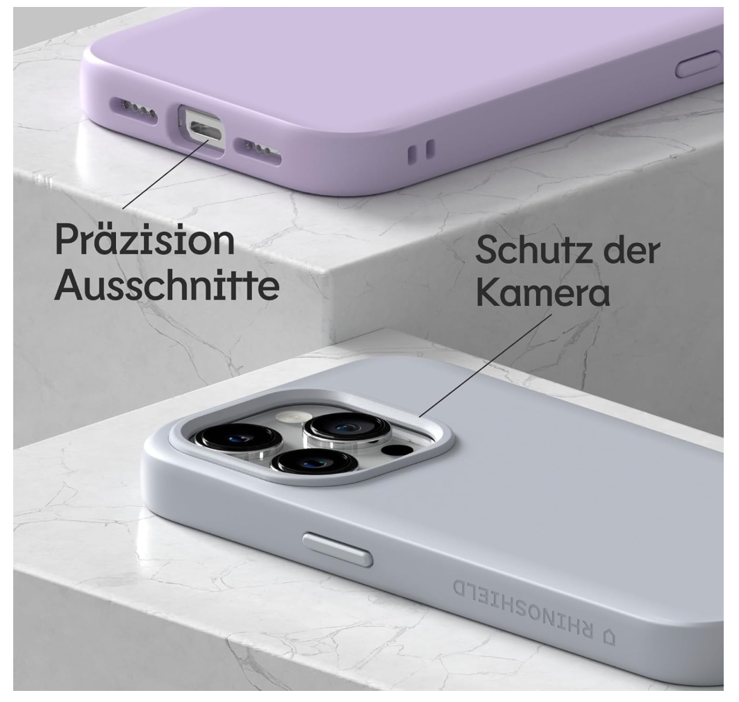 RhinoShield – iPhone 15 Pro Case, SolidSuit Hülle, stoßfest, Slim, Sandbeige