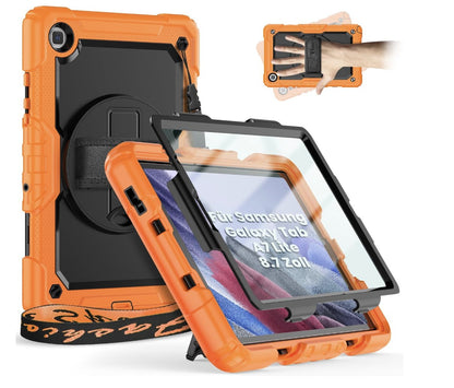 Timecity – Galaxy Tab A7 Lite T220 T225 Hülle Stoßfest drehbar Kinderschutz