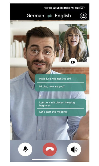 MONODEAL AI Übersetzer-Kopfhörer – Knochenschall – Bluetooth 5.3 – 134 Sprachen