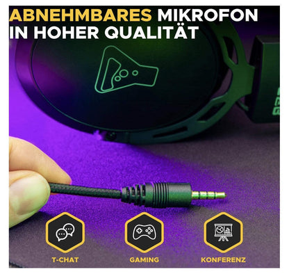 The G-Lab – Korp Titanium, Gaming Headset, PS5/PC/Xbox, 3.5mm, abnehmbares Mikro