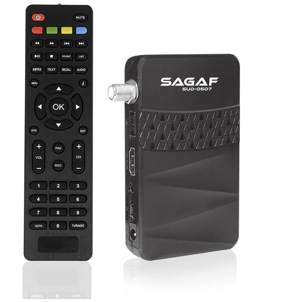 LEYF – SUD-0507 Mini Sat Receiver DVB-S2, Full HD 1080p,USB *OHNE FERNBEDIENUNG*