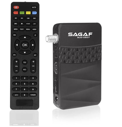 LEYF – SUD-0507 Mini Sat Receiver DVB-S2, Full HD 1080p,USB *OHNE FERNBEDIENUNG*