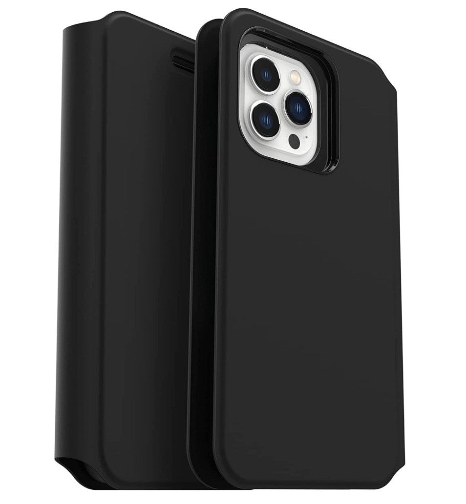 OtterBox – Strada Via iPhone 13 Pro Max Hülle, stoßfest, Kartenfach, Schwarz