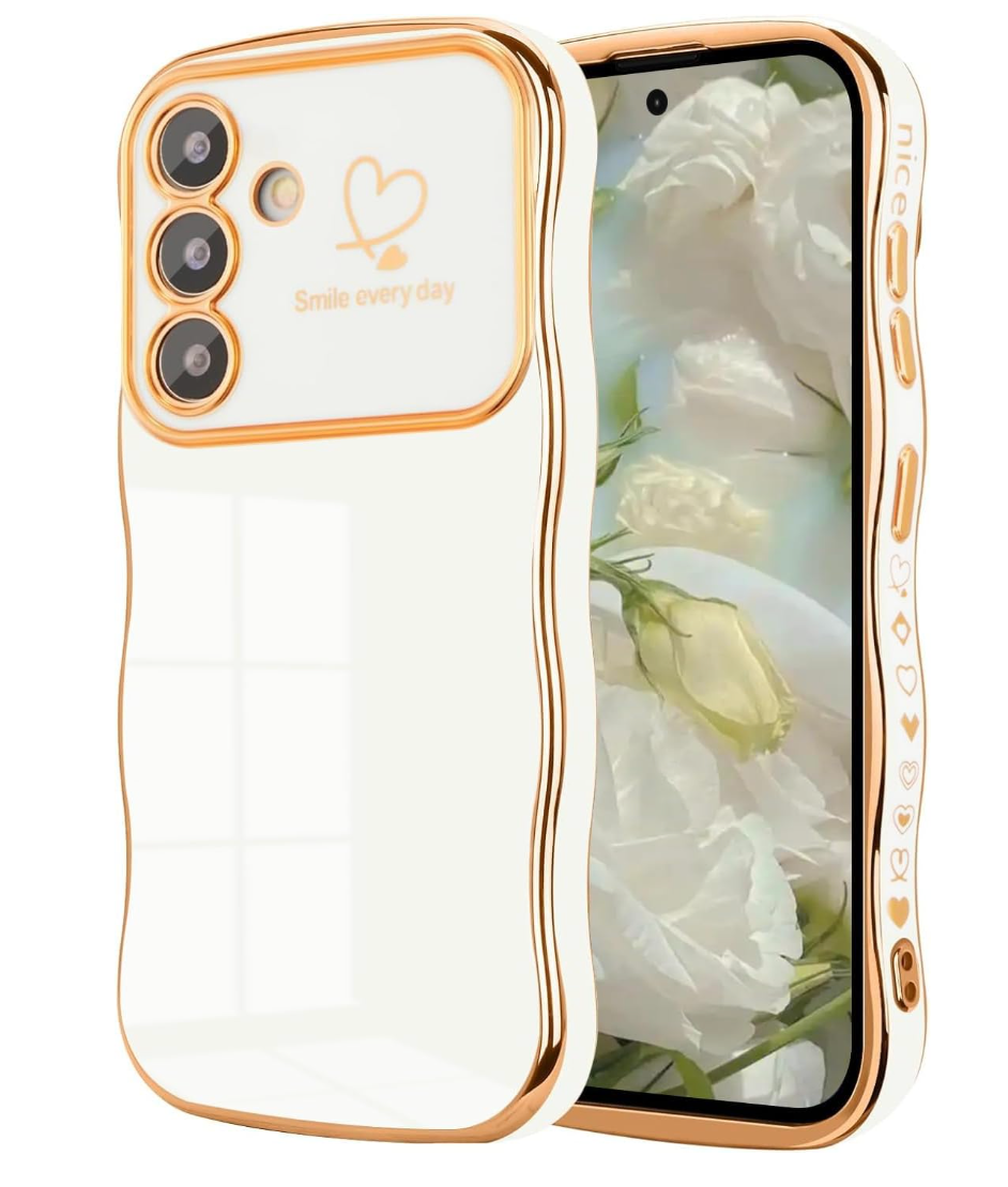 Keteen – Galaxy S25 Ultra Hülle, süßes Silikon Case weiß, stoßfest & Kratzschutz