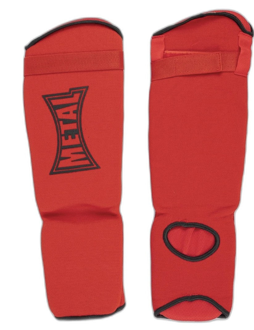 METAL BOXE Schienbein- & Spannschutz – Rot – Größe S – Für Kampfsport & Training