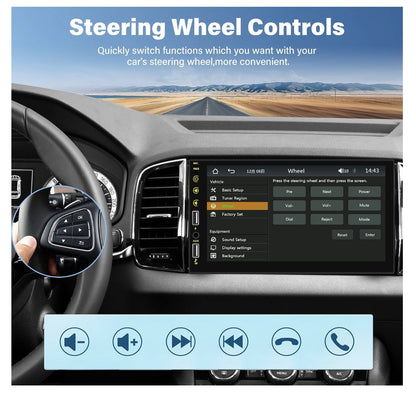 ZeaLive – ZL-C1 Autoradio 1 DIN mit CarPlay, Android Auto, 7" Touchscreen, BT FM