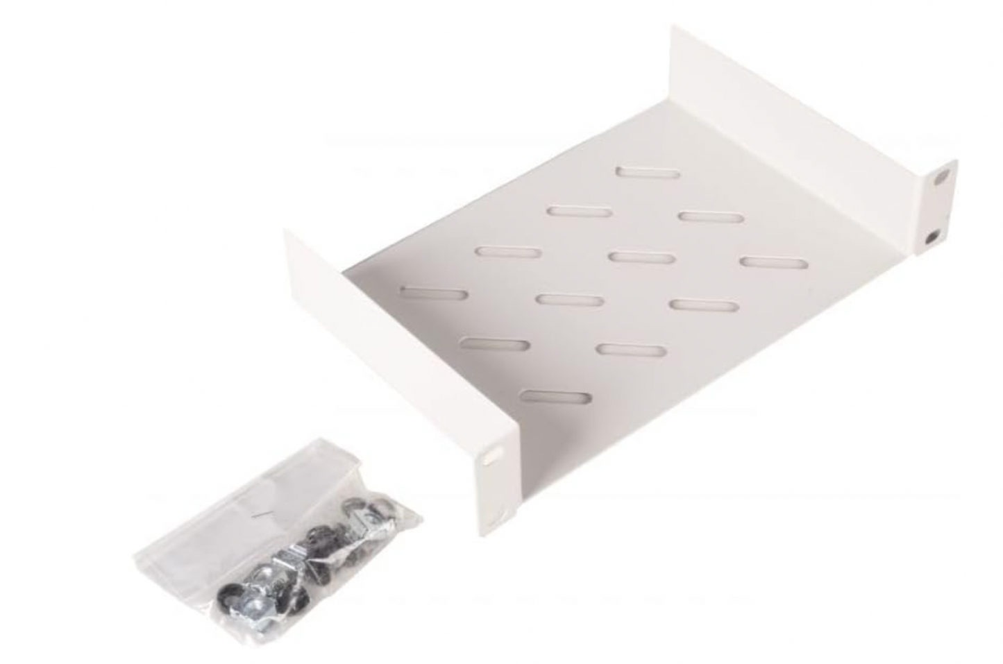 Equip – Fachboden 10" 1U 15cm fest, Grau, für Serverrack, Serverschränke, Rack