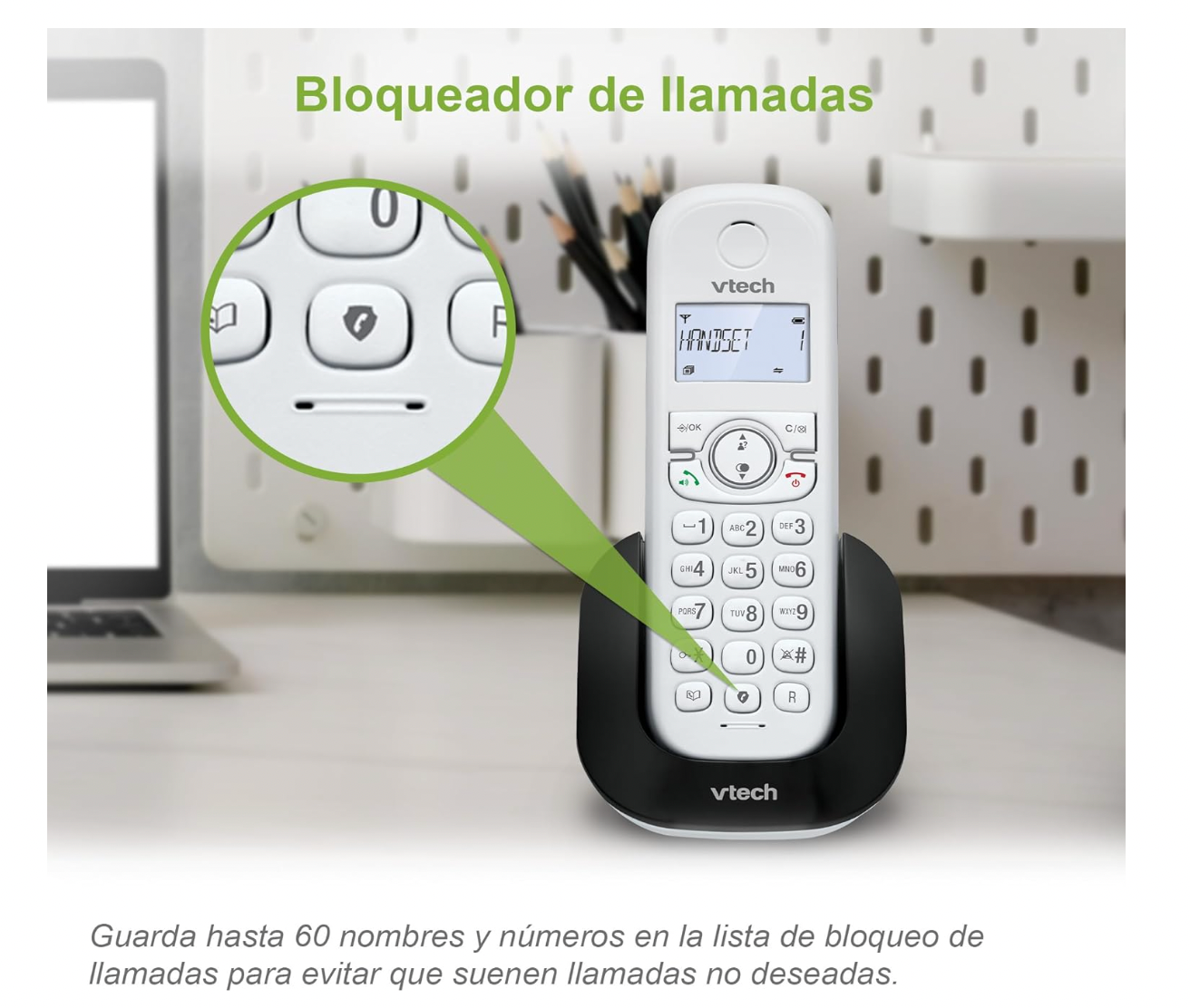 VTech CS1500 Telefon DECT, Festnetz, Senioren, Anruferkennung, Freisprechen