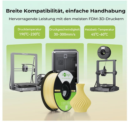 Soleyin Ultra PLA Filament 1,75 mm 1 kg Grün – ±0,02 mm – High-Speed 300 mm/s