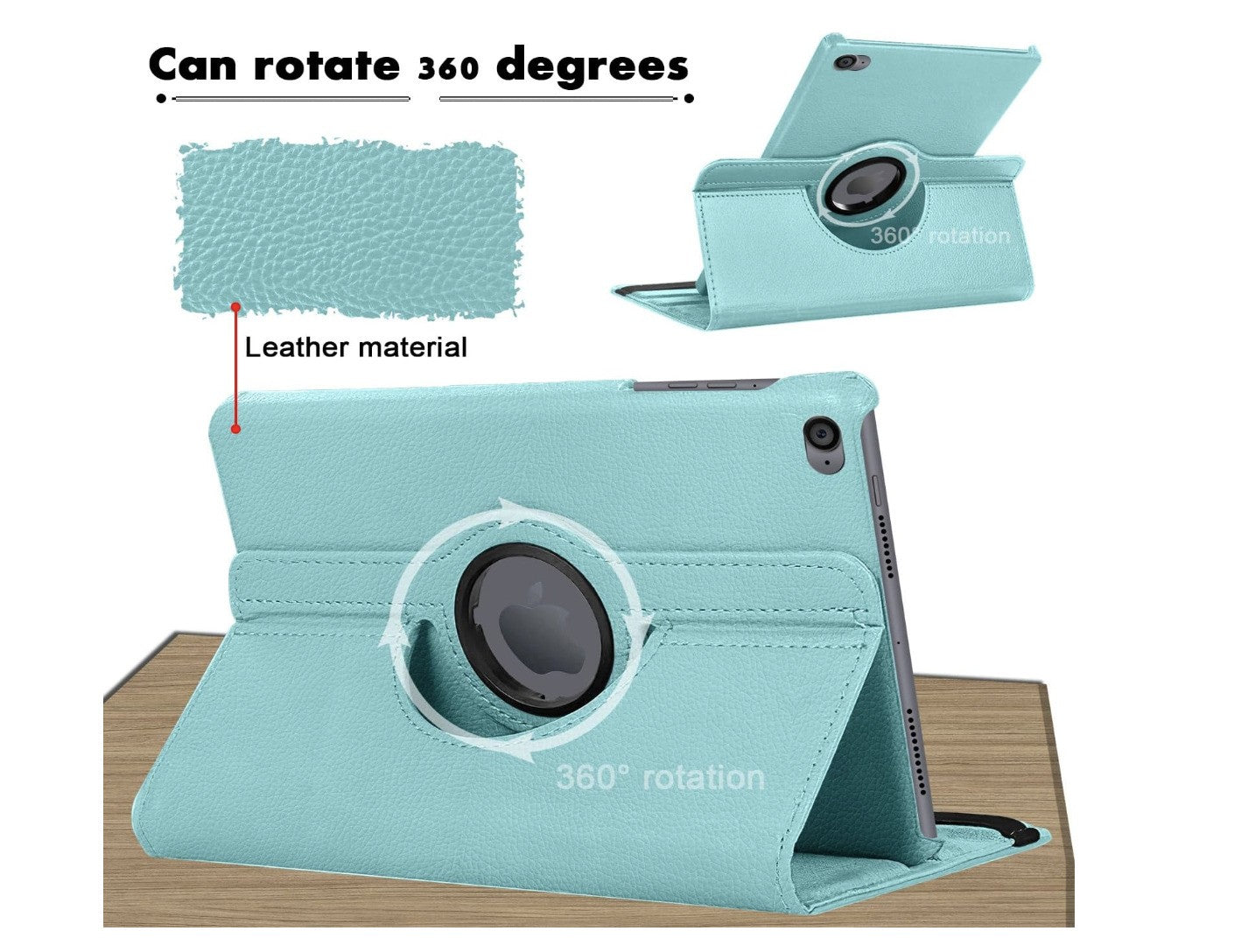 SWEIMEN iPad Air Hülle – 360° Case mit Auto-Sleep, iPad 2017 2018 Air 2 Cover