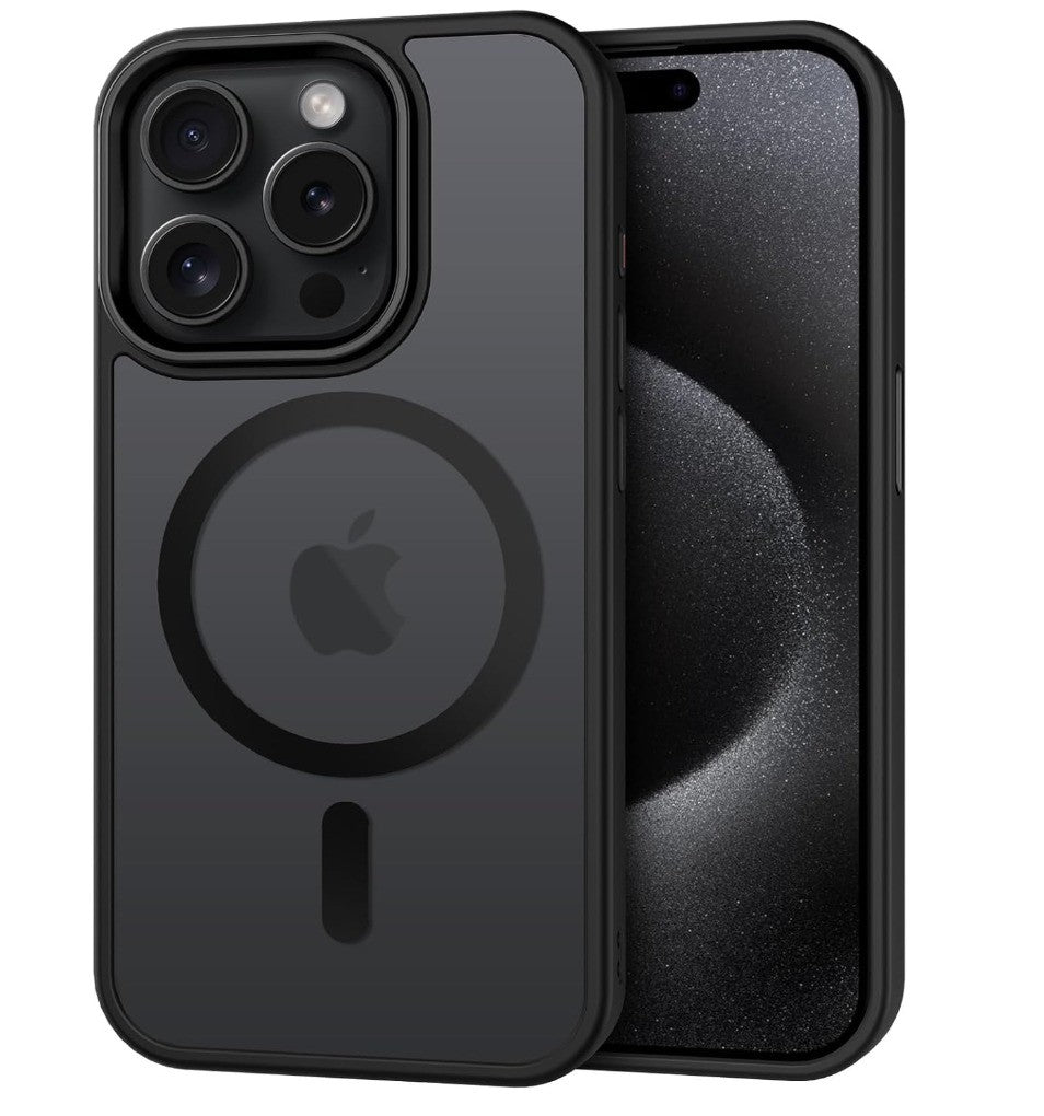 CACOE – iPhone 15 Pro Hülle, Magnetisch, kompatibel MagSafe, Stoßfest, Matt