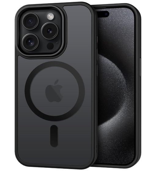 CACOE – iPhone 15 Pro Hülle, Magnetisch, kompatibel MagSafe, Stoßfest, Matt