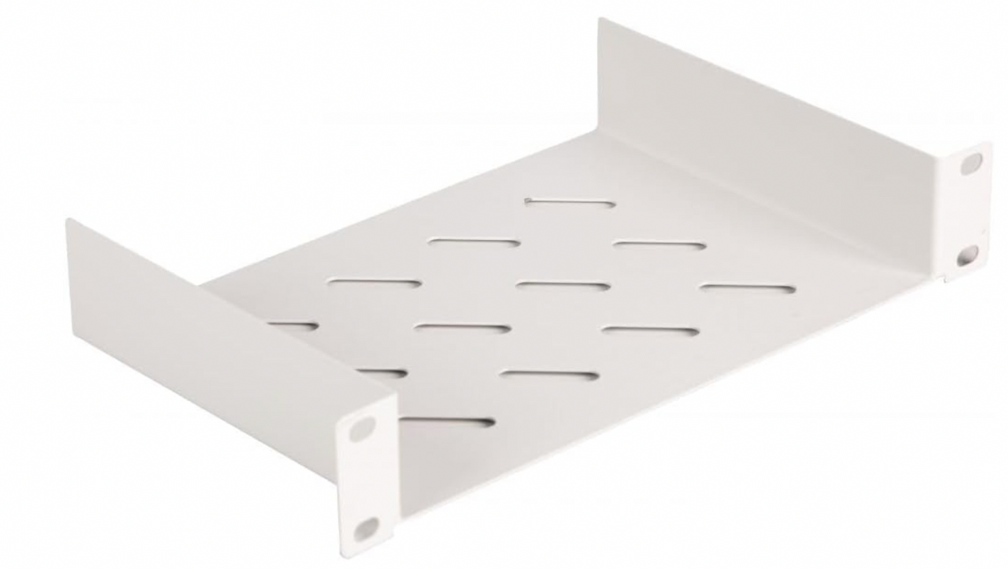 Equip – Fachboden 10" 1U 15cm fest, Grau, für Serverrack, Serverschränke, Rack