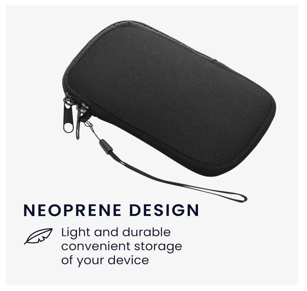 kwmobile – Estuche Neopreno S 4,5" Handyhülle Schwarz, Schutzhülle Smartphone