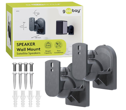 goobay 49393 Lautsprecher Halterung schwenkbar neigbar Wandhalter Heimkino