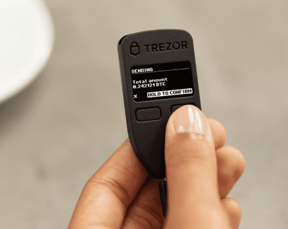 Trezor Model One Hardware Wallet Krypto Bitcoin Wallet Schwarz Sicherheit Coins