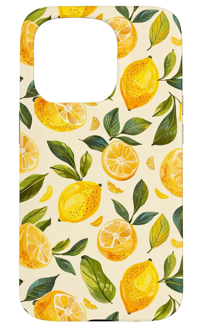 Hülle für iPhone 15 Pro Aquarell Zitrone Sommer Limonade Zitrusfrucht