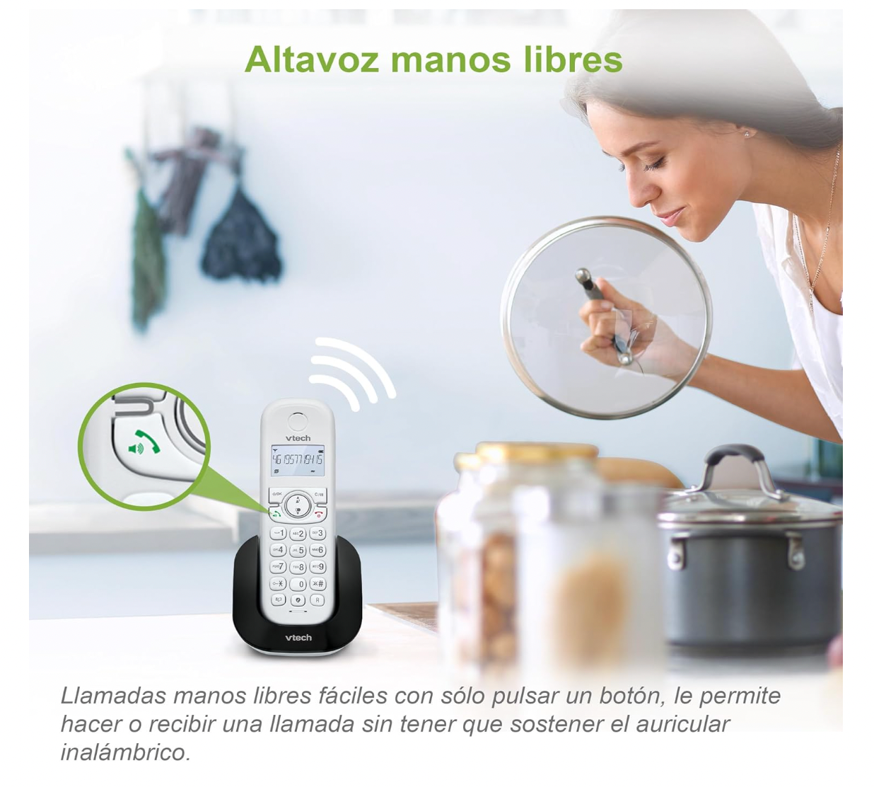 VTech CS1500 Telefon DECT, Festnetz, Senioren, Anruferkennung, Freisprechen