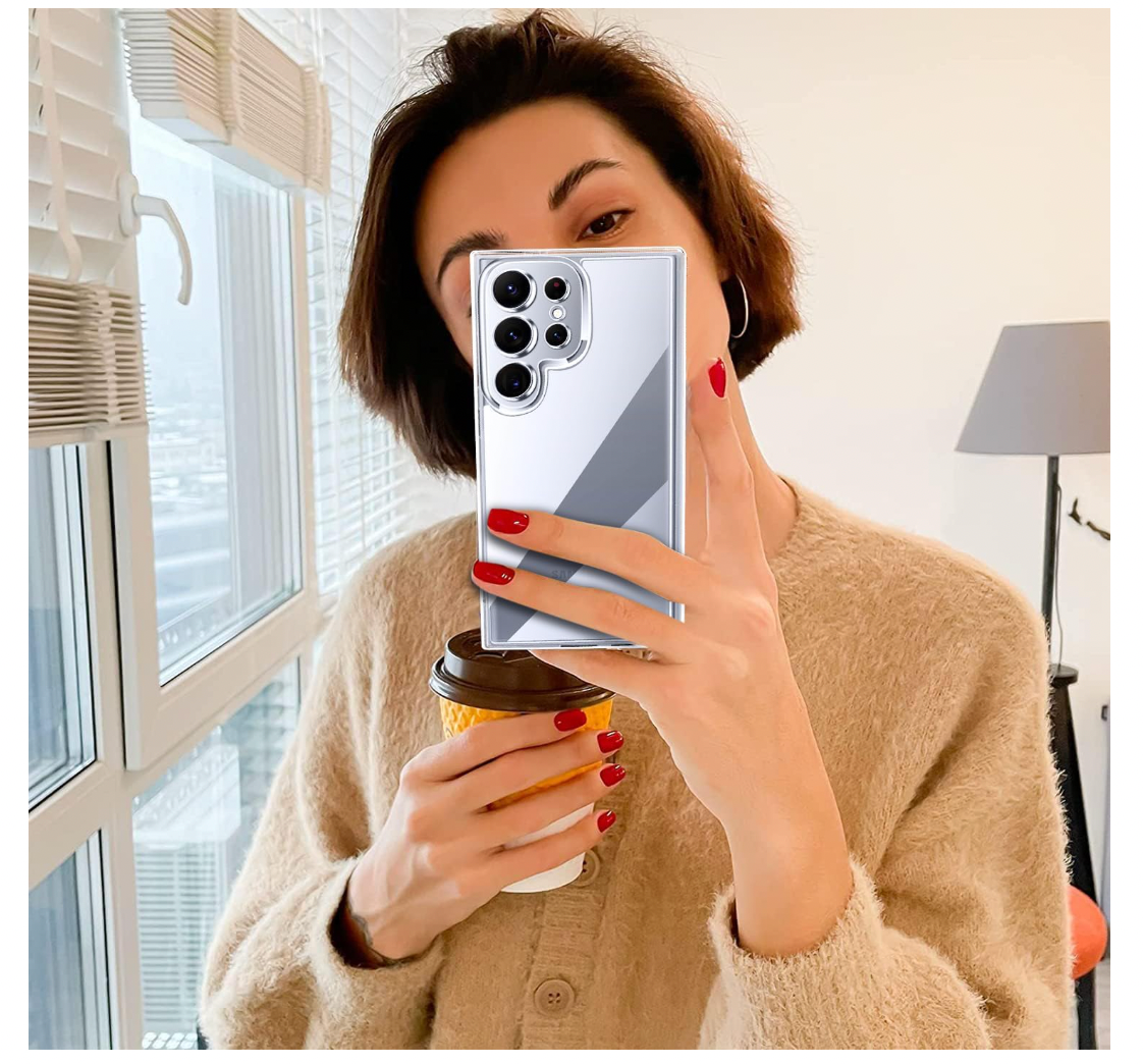 ivoler – Samsung Galaxy S25 Ultra Hülle klar, stoßfest *NUR DIE HÜLLE*