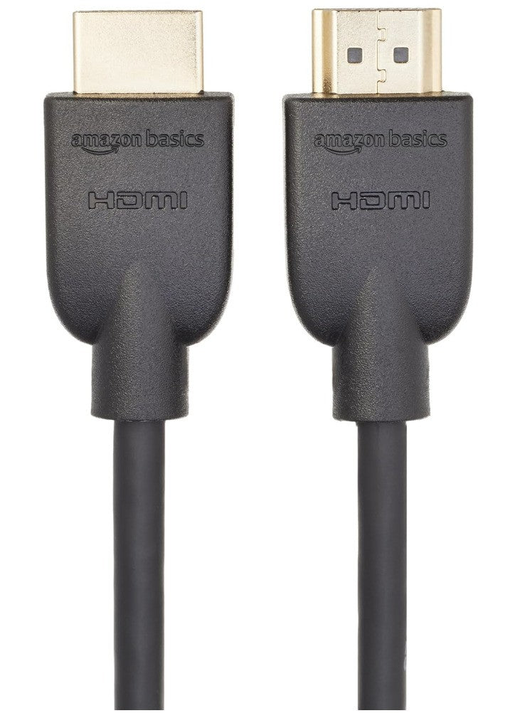 Amazon Basics – HDMI Kabel 1,8 m, 4K@60Hz, 18 Gbps, Ethernet, schwarz