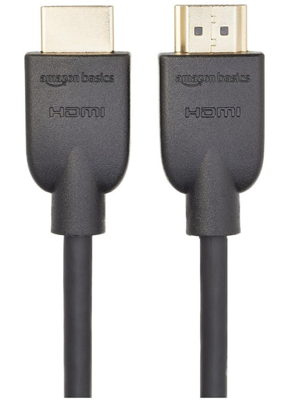 Amazon Basics – HDMI Kabel 1,8 m, 4K@60Hz, 18 Gbps, Ethernet, schwarz